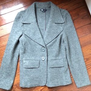 Carole Little Grey Wool Blend Blazer Size Small